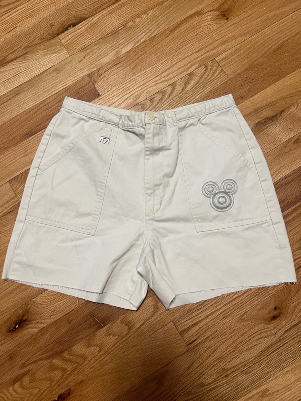 Khaki Disney Mikey Mouse Shorts